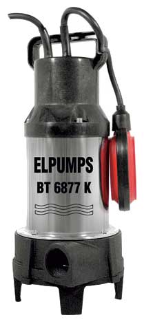 Погружной насос Elpumps BT 6877 K - Фекальный