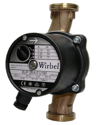 Поверхностный насос Wirbel BUPA 25-6.0 U (180 мм) - Циркуляционный