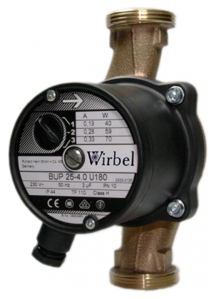 Поверхностный насос Wirbel BUPA 25-4.0 U (180 мм) - Циркуляционный